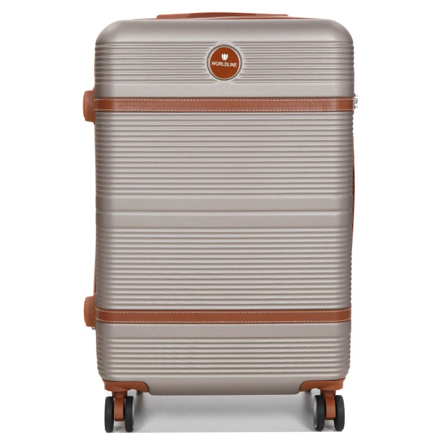 Чемодан средний M ABS-пластик Worldline Airtex 629 67×45×27см 74л Шампань