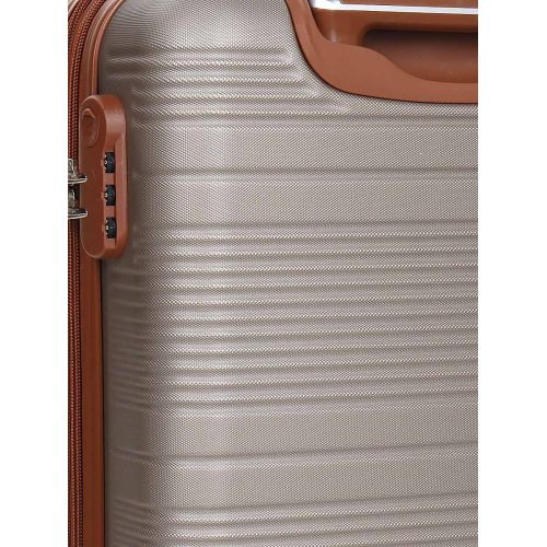 Чемодан маленький S ABS-пластик Worldline Airtex 629 56×36×22см 38л Шампань
