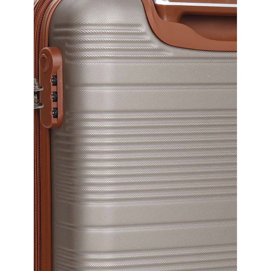 Чемодан маленький S ABS-пластик Worldline Airtex 629 56×36×22см 38л Шампань