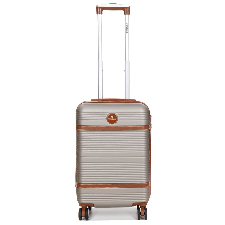 Чемодан маленький S ABS-пластик Worldline Airtex 629 56×36×22см 38л Шампань
