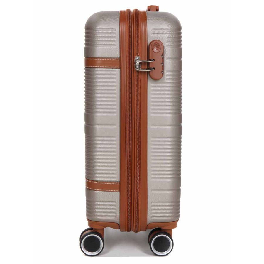 Чемодан маленький S ABS-пластик Worldline Airtex 629 56×36×22см 38л Шампань