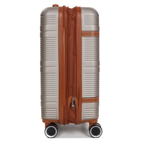 Чемодан маленький S ABS-пластик Worldline Airtex 629 56×36×22см 38л Шампань
