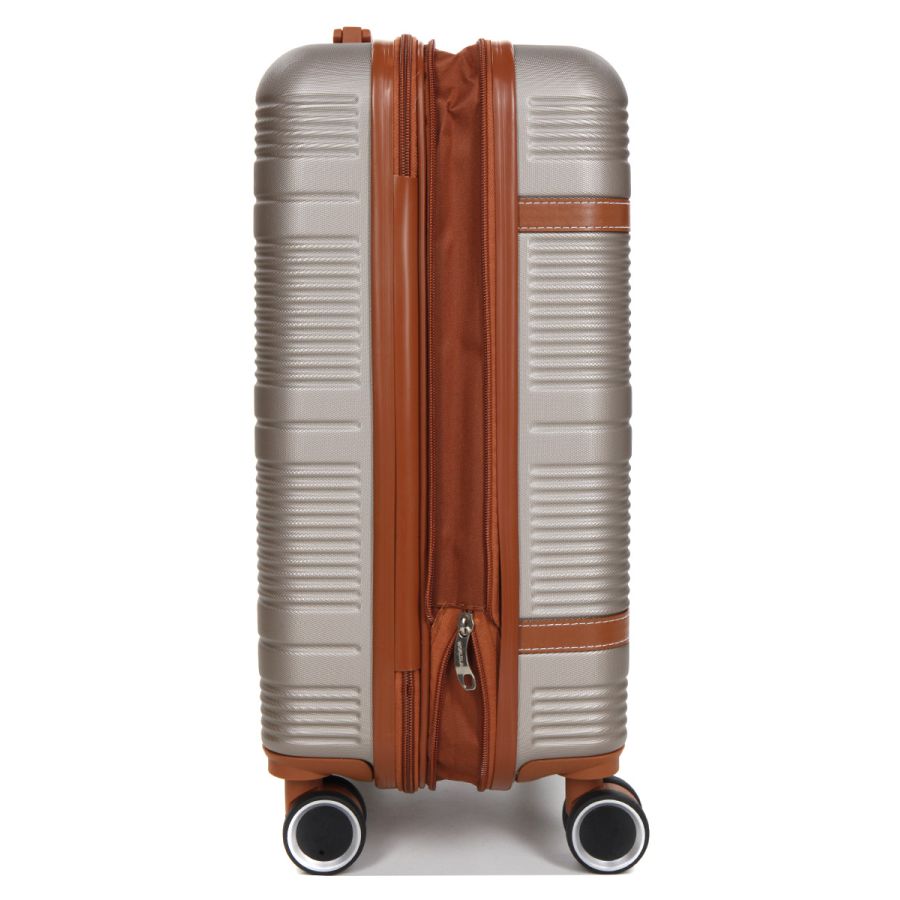 Чемодан маленький S ABS-пластик Worldline Airtex 629 56×36×22см 38л Шампань