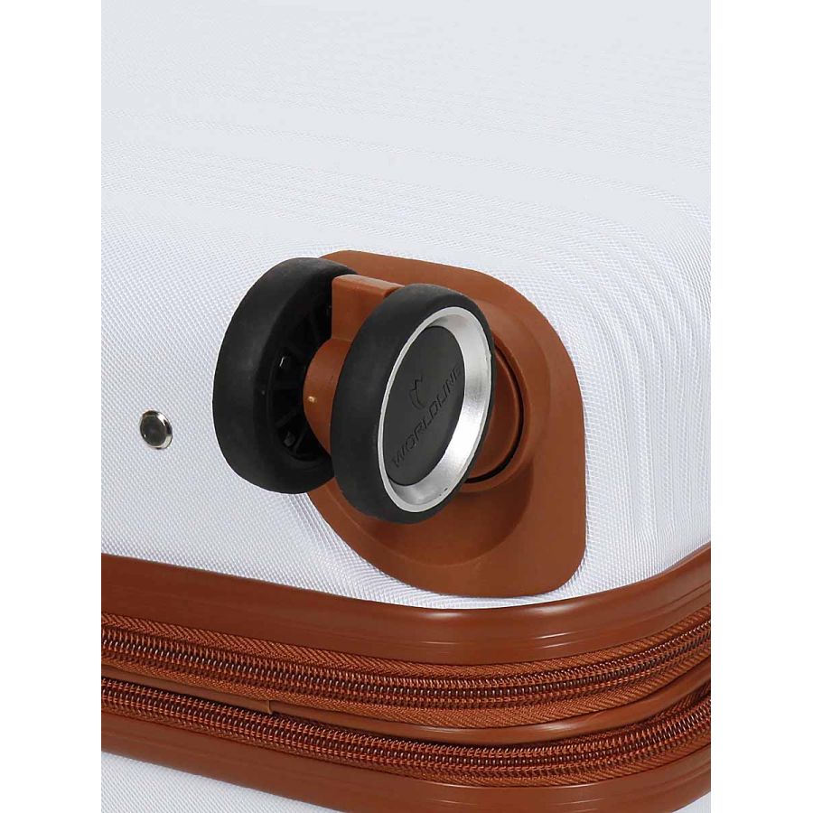 Чемодан маленький S ABS-пластик Worldline Airtex 629 56×36×22см 38л Белый