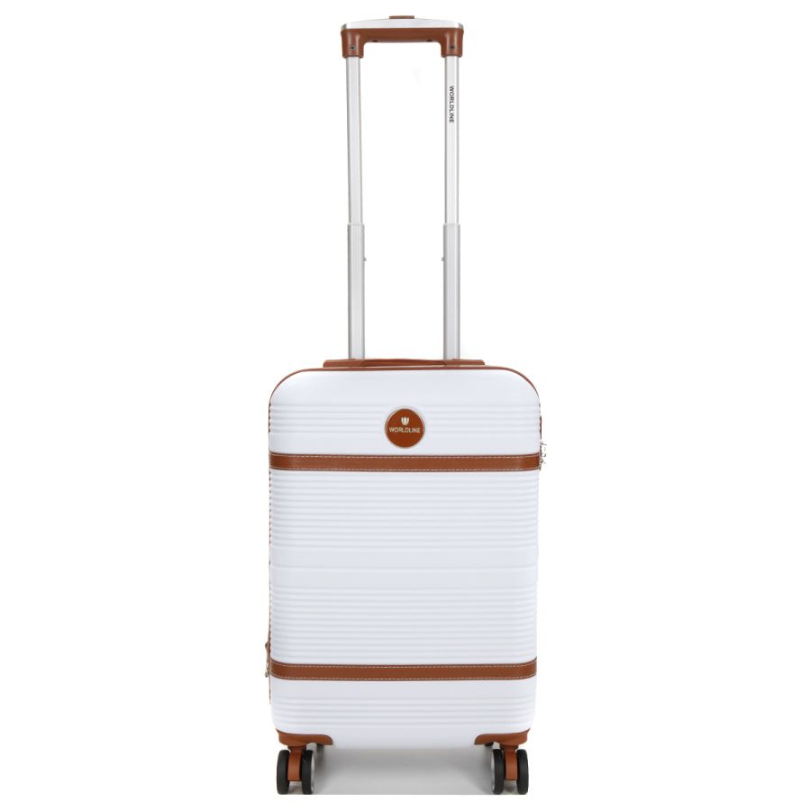Чемодан маленький S ABS-пластик Worldline Airtex 629 56×36×22см 38л Белый