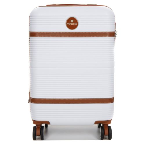 Чемодан маленький S ABS-пластик Worldline Airtex 629 56×36×22см 38л Белый