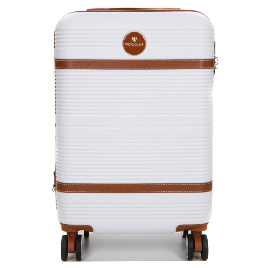 Чемодан маленький S ABS-пластик Worldline Airtex 629 56×36×22см 38л Белый