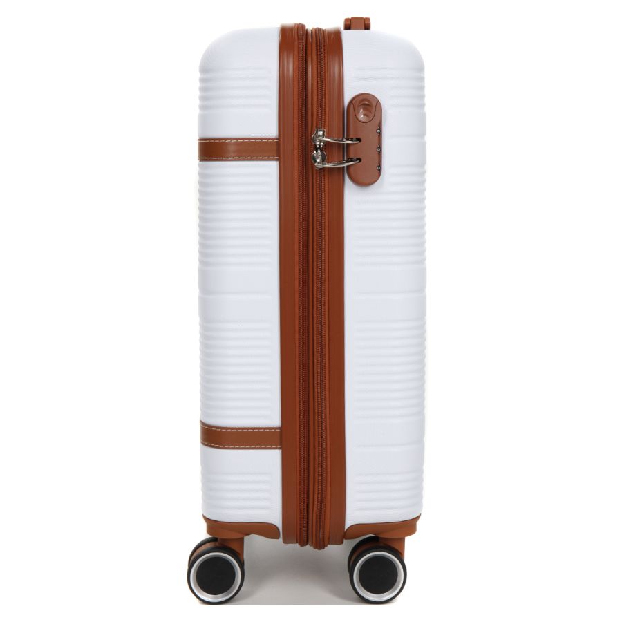 Чемодан маленький S ABS-пластик Worldline Airtex 629 56×36×22см 38л Белый