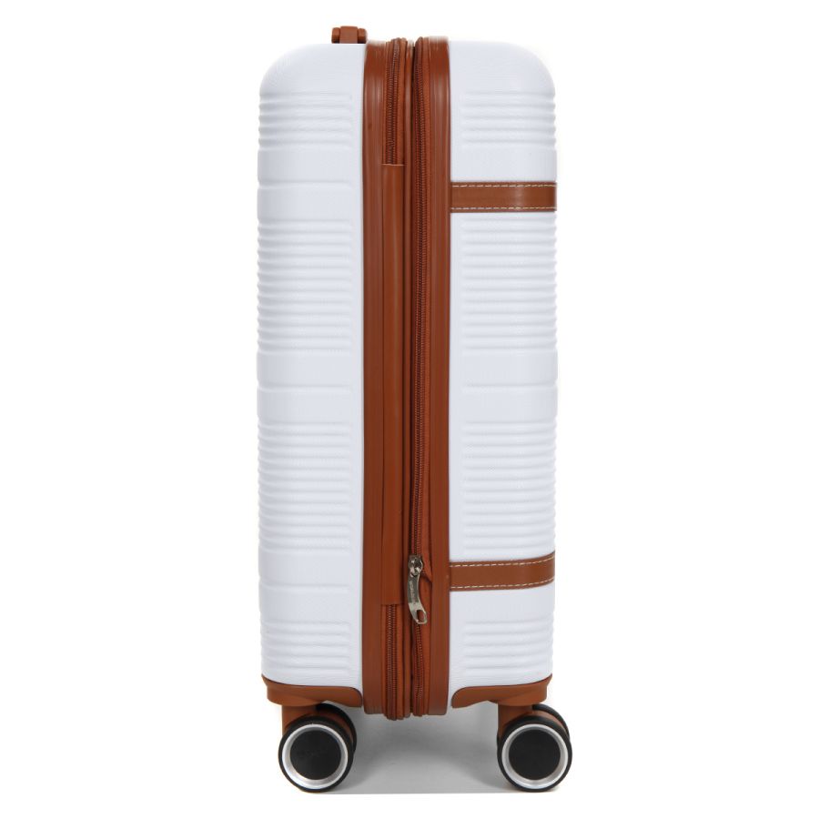 Чемодан маленький S ABS-пластик Worldline Airtex 629 56×36×22см 38л Белый