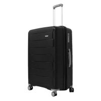 Чемодан большой L полипропилен Snowball 20303 76×53×33см 108+17л Чёрный