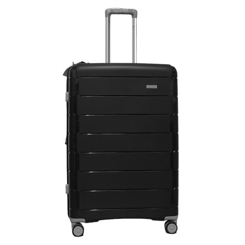 Чемодан большой L полипропилен Snowball 20303 76×53×33см 108+17л Чёрный