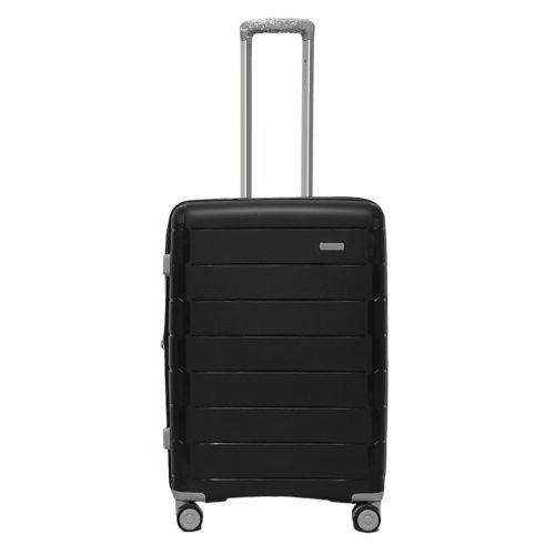 Чемодан средний M полипропилен Snowball 20303 66×46×28см 71+13л Чёрный