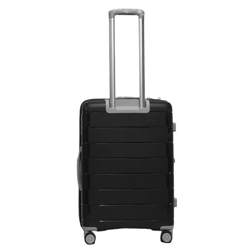 Чемодан средний M полипропилен Snowball 20303 66×46×28см 71+13л Чёрный