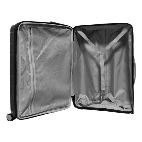 Чемодан средний M полипропилен Snowball 20303 66×46×28см 71+13л Чёрный