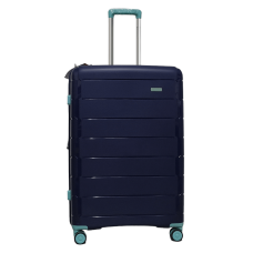 Чемодан большой L полипропилен Snowball 20303 76×53×33см 108+17л Темно-синий
