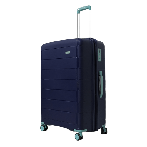 Чемодан большой L полипропилен Snowball 20303 76×53×33см 108+17л Темно-синий