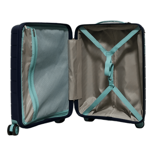 Чемодан маленький S полипропилен Snowball 20303 56×39×23см 35л Темно-синий