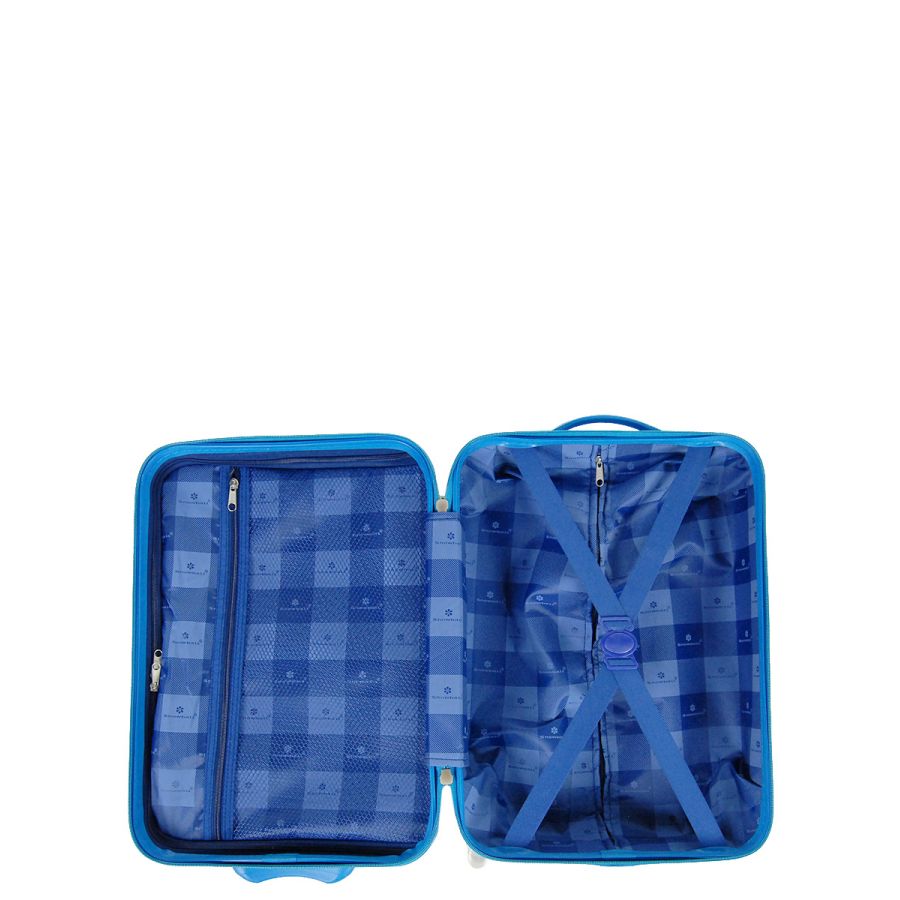 Детский чемодан маленький S ABS-пластик Madisson Snowball 65218  49,5×32,5×20см 25л Синий
