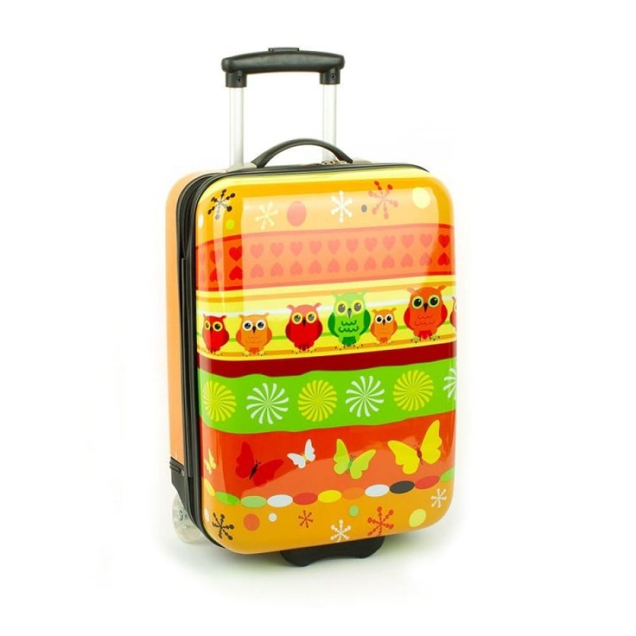 Детский чемодан маленький S ABS-пластик Madisson Snowball 65018H 49×32×20см 25л Оранжевый