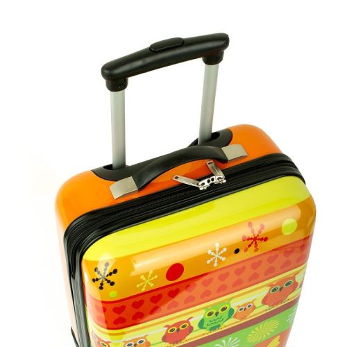 Детский чемодан маленький S ABS-пластик Madisson Snowball 65018H 49×32×20см 25л Оранжевый
