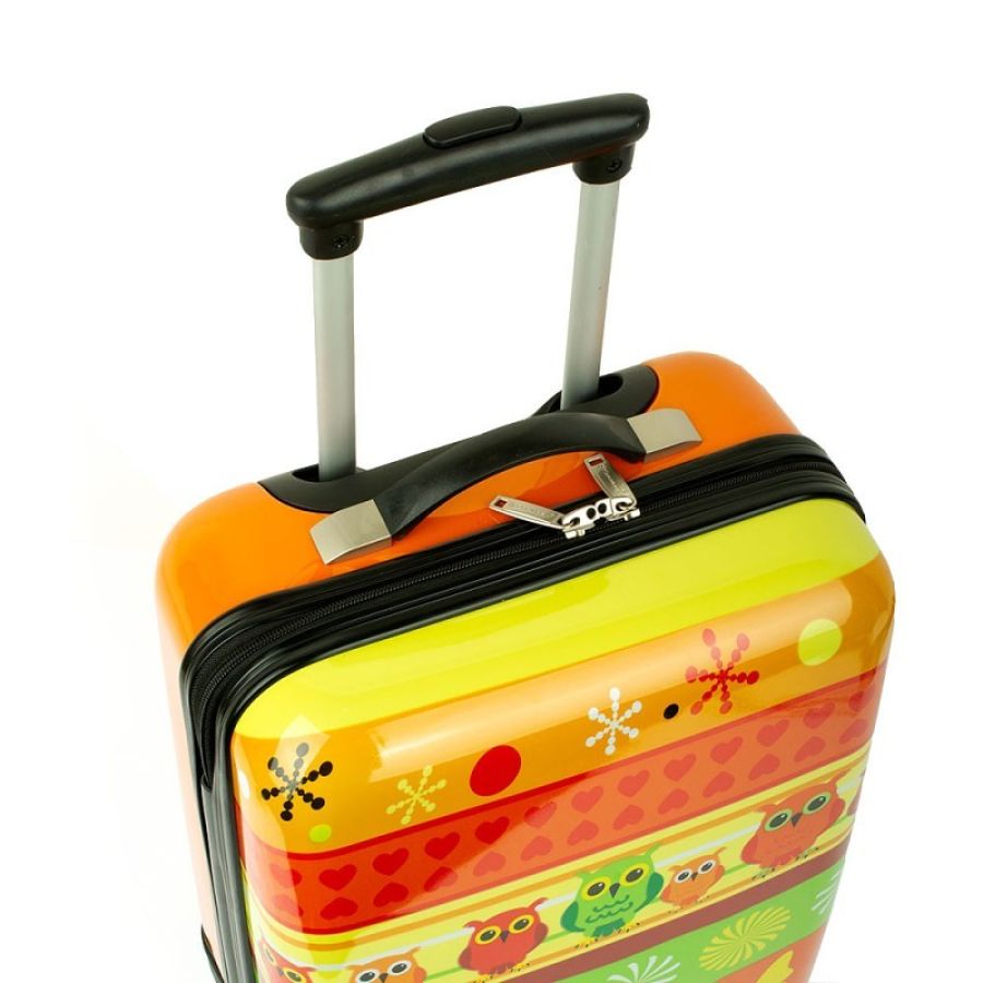 Детский чемодан маленький S ABS-пластик Madisson Snowball 65018H 49×32×20см 25л Оранжевый