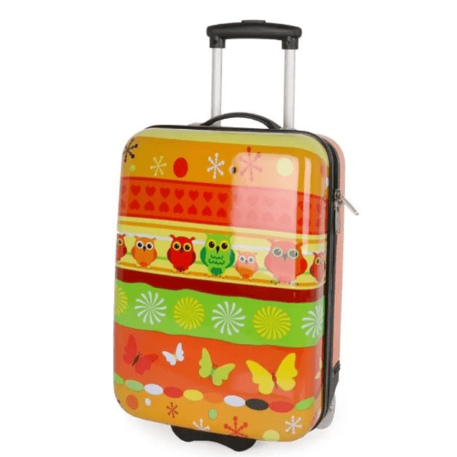 Детский чемодан маленький S ABS-пластик Madisson Snowball 65018H 49×32×20см 25л Оранжевый