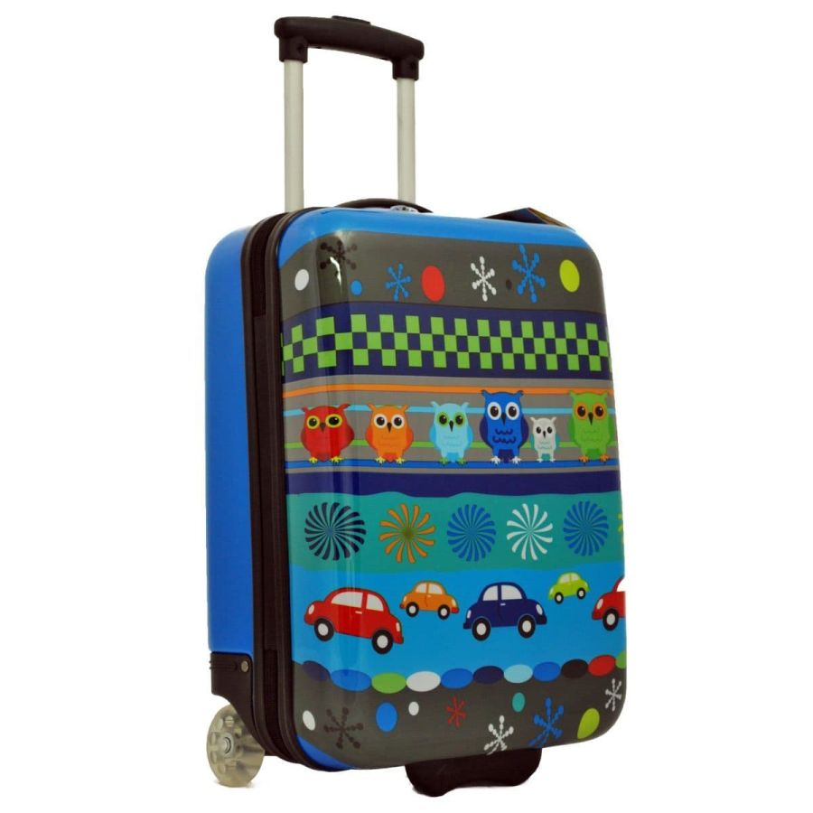 Детский чемодан маленький S ABS-пластик Madisson Snowball 65018H 49×32×20см 25л Синий