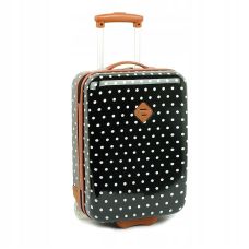 Детский чемодан маленький S ABS-пластик Madisson Snowball 65118 48×32,5×20см 25л Черный 