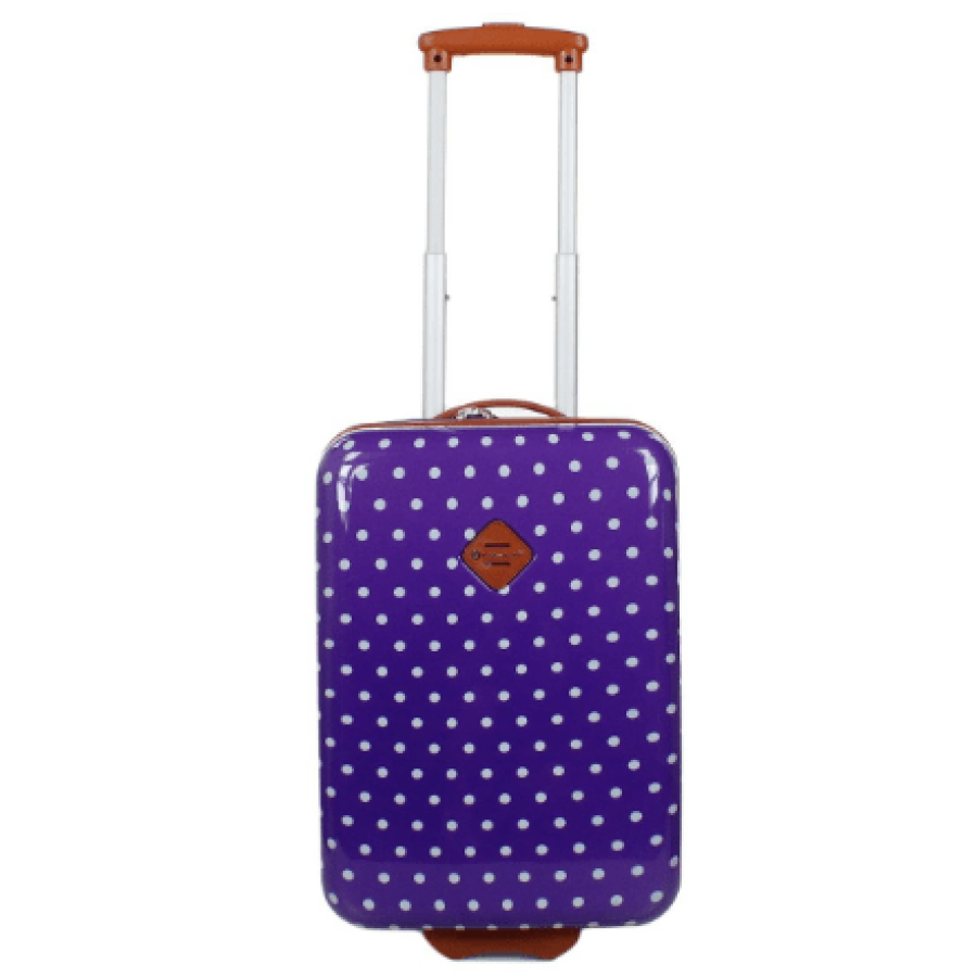 Детский чемодан маленький S ABS-пластик Madisson Snowball 65118 48×32,5×20см 25л Фиолетовый