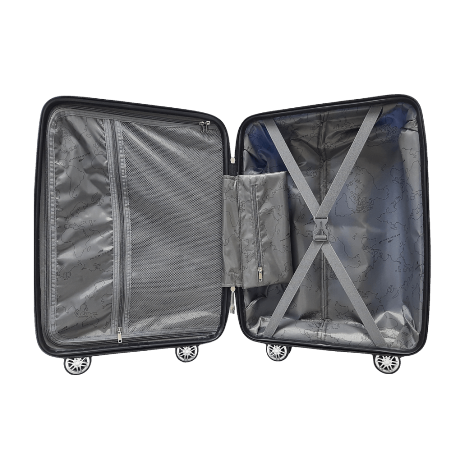 Чемодан маленький S полипропилен Madisson Snowball 01103 58×37×22см 35л Синий