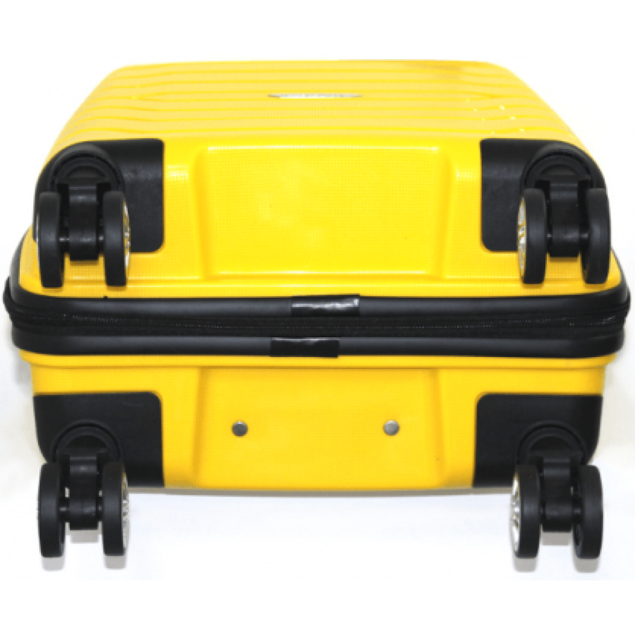 Чемодан маленький S полипропилен Madisson Snowball 01103 58×37×22см 35л Желтый