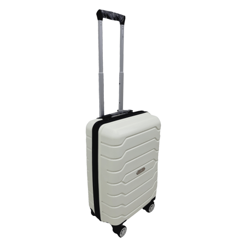 Чемодан маленький S полипропилен Madisson Snowball 01103 58×37×22см 35л Белый