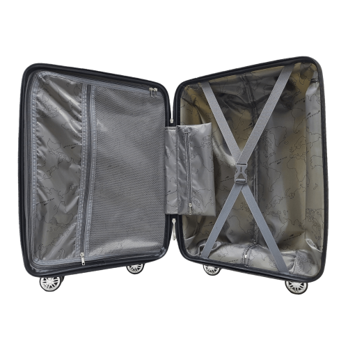 Чемодан маленький S полипропилен Madisson Snowball 01103 58×37×22см 35л Белый