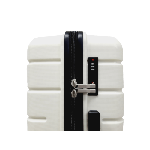 Чемодан маленький S полипропилен Madisson Snowball 01103 58×37×22см 35л Белый