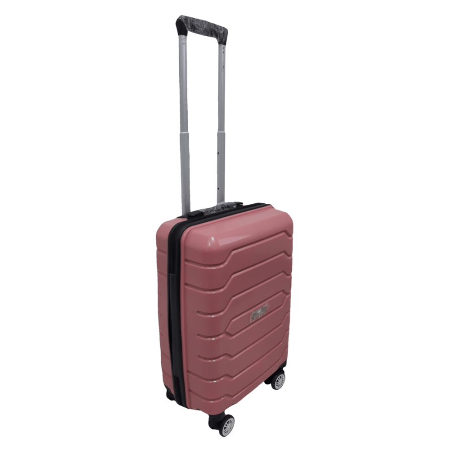 Чемодан маленький S полипропилен Madisson Snowball 01103 58×37×22см 35л Розовое золото