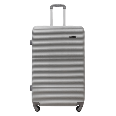 Чемодан большой L ABS-пластик Milano bag 004 75,5×50×33,5см 105л Серебряный