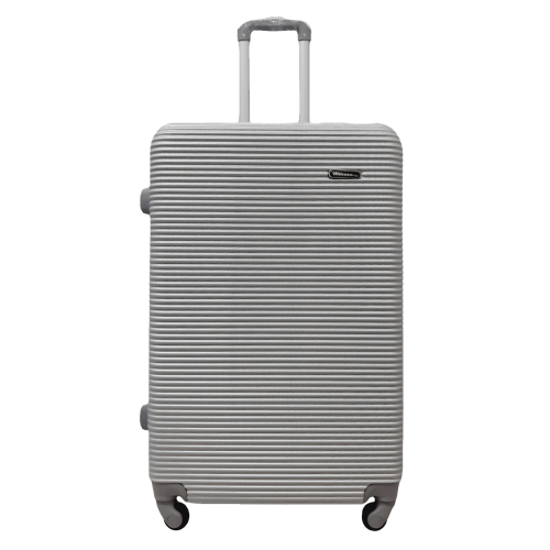 Чемодан большой L ABS-пластик Milano bag 004 75,5×50×33,5см 105л Серебряный