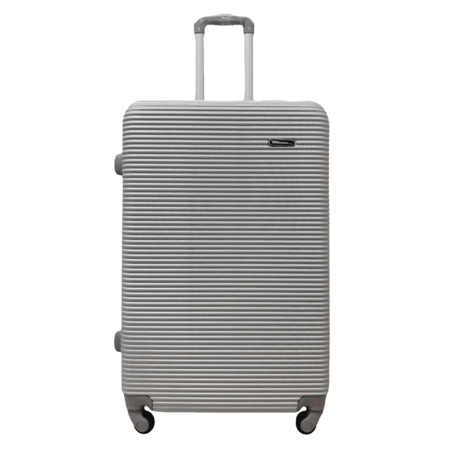 Чемодан большой L ABS-пластик Milano bag 004 75,5×50×33,5см 105л Серебряный
