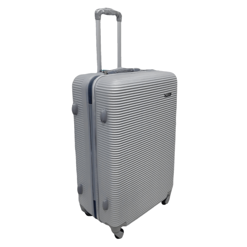 Чемодан большой L ABS-пластик Milano bag 004 75,5×50×33,5см 105л Серебряный