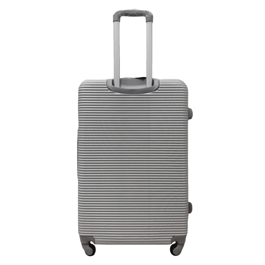 Чемодан большой L ABS-пластик Milano bag 004 75,5×50×33,5см 105л Серебряный