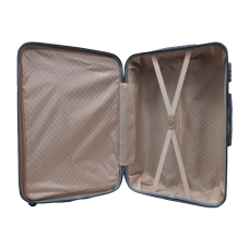 Чемодан большой L ABS-пластик Milano bag 004 75,5×50×33,5см 105л Серебряный
