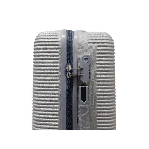 Чемодан большой L ABS-пластик Milano bag 004 75,5×50×33,5см 105л Серебряный