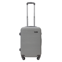 Чемодан маленький S ABS-пластик Milano bag 004 56,5×39×24см 40л Серебряный