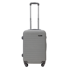 Чемодан маленький S ABS-пластик Milano bag 004 56,5×39×24см 40л Серебряный