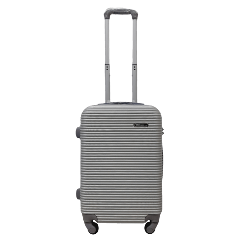 Чемодан маленький S ABS-пластик Milano bag 004 56,5×39×24см 40л Серебряный