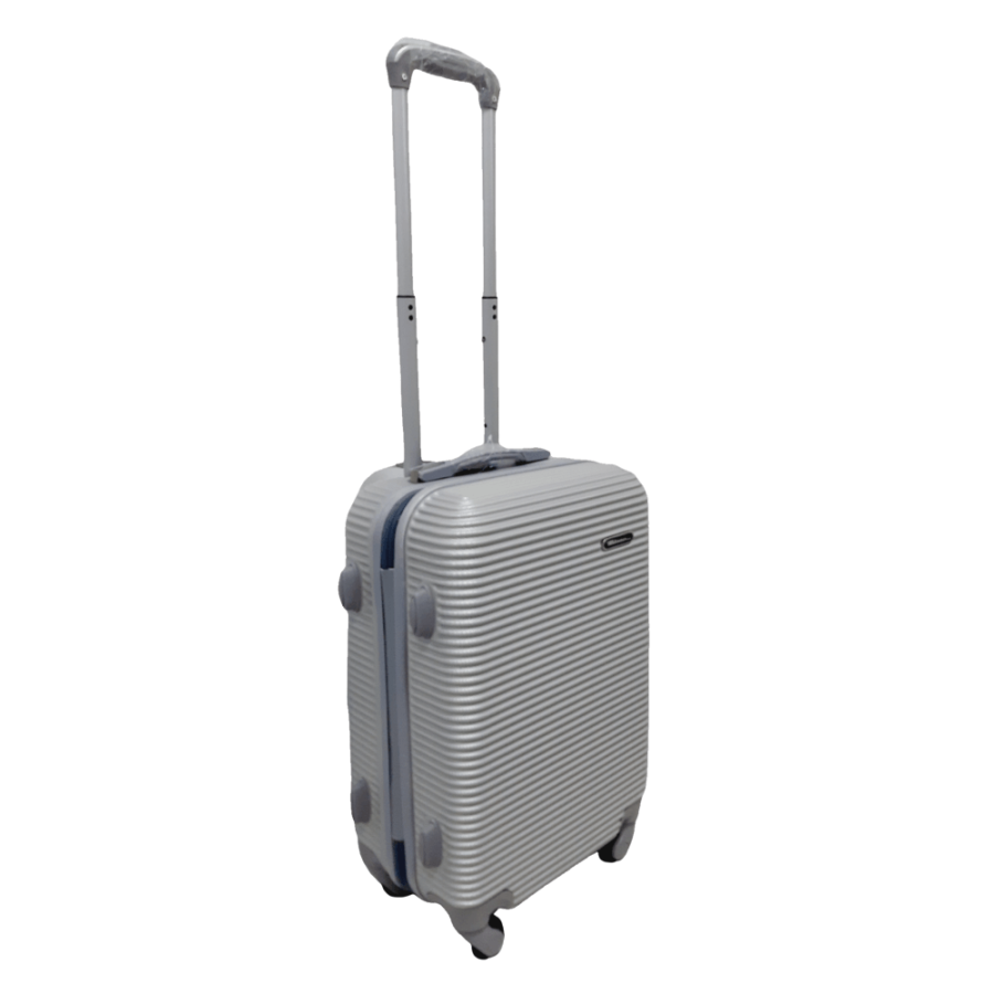 Чемодан маленький S ABS-пластик Milano bag 004 56,5×39×24см 40л Серебряный