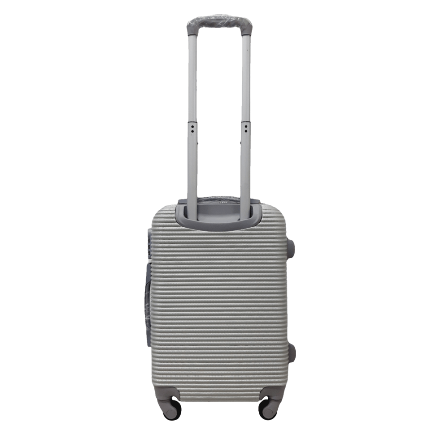Чемодан маленький S ABS-пластик Milano bag 004 56,5×39×24см 40л Серебряный