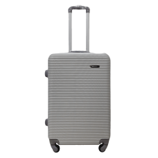 Чемодан средний M ABS-пластик Milano bag 004 66×44×28,5см 75л Серебряный