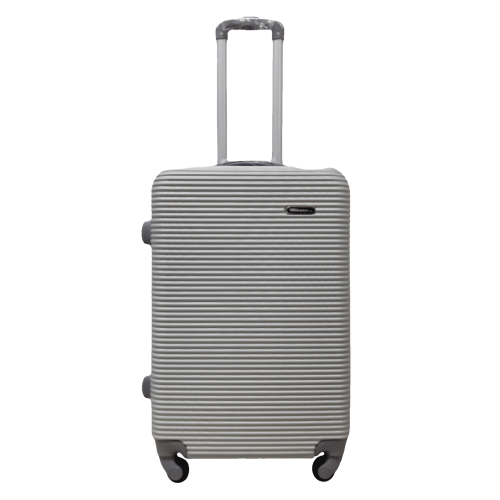 Чемодан средний M ABS-пластик Milano bag 004 66×44×28,5см 75л Серебряный