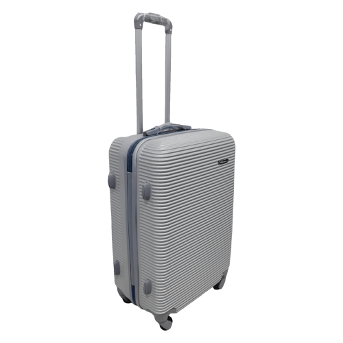 Чемодан средний M ABS-пластик Milano bag 004 66×44×28,5см 75л Серебряный